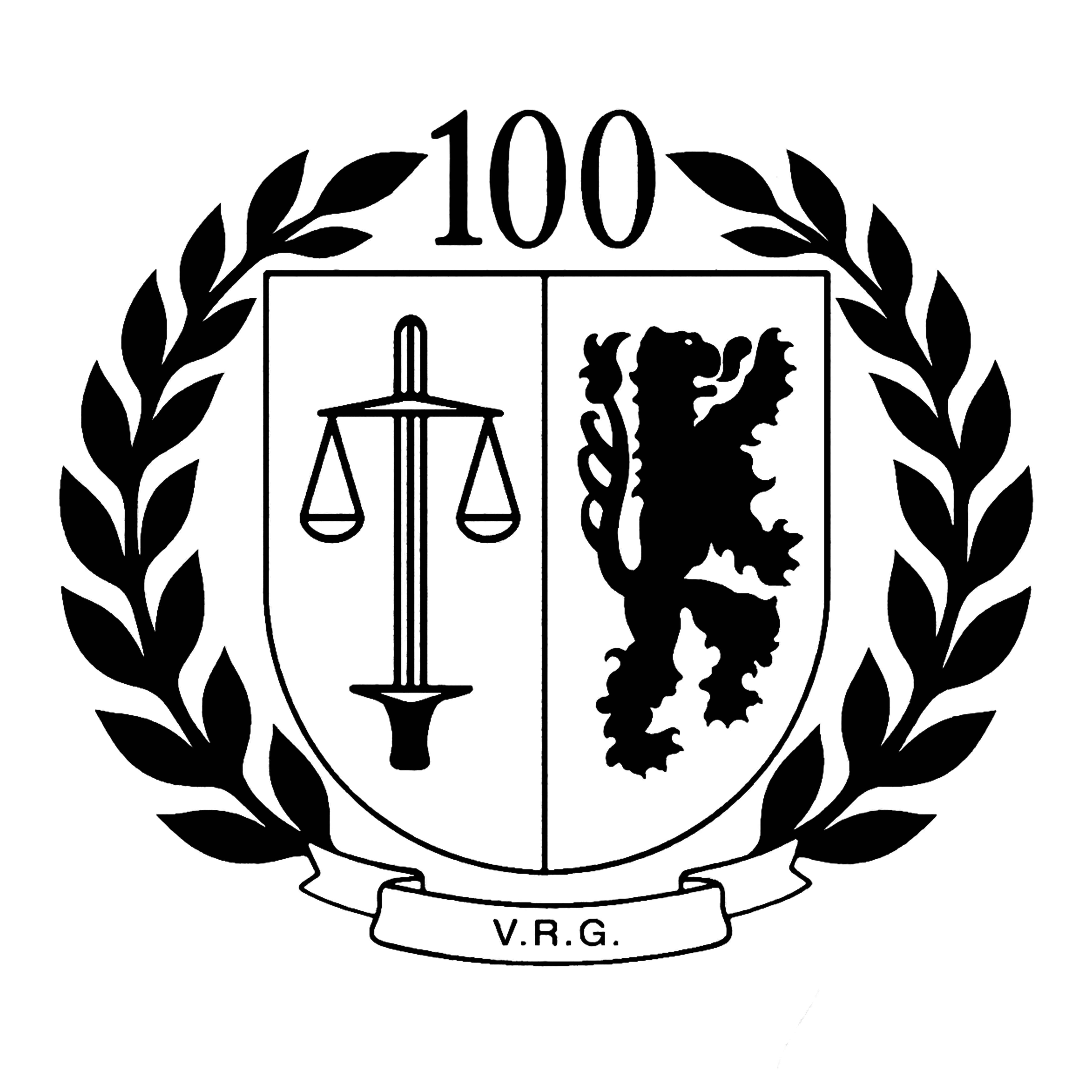 logo lustrum zwart